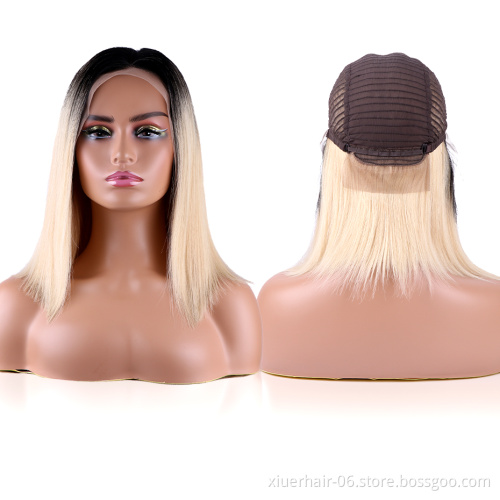 Soft Beauty Cuticle Aligned Color Full Highlighted Frontal Blonde Wholesale Human Hair Lace Wig Vendors